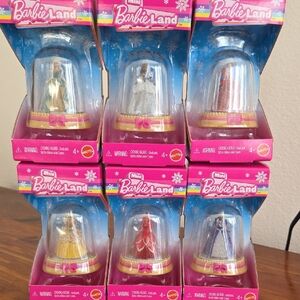 Mattel Barbie Land Miniature Snow Globe Collection